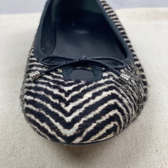 Cole Haan Calf Hair Zebra Print Ballet Flats 10B - Picture 6 of 16